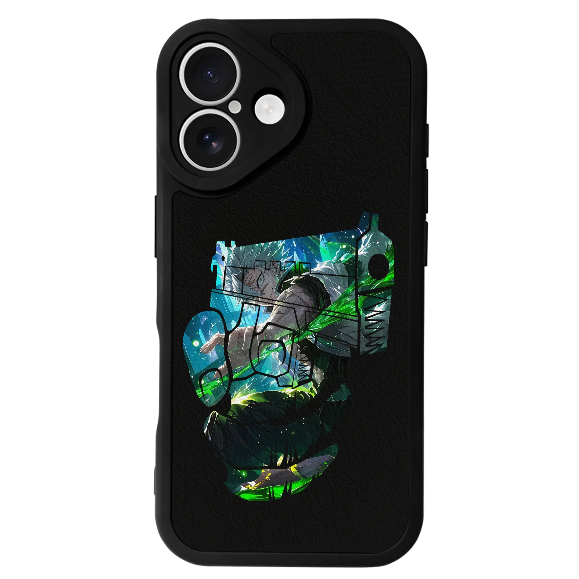 鬼滅の刃 グッズ,不死川 実弥 - IPhone 16シリーズ対応 ・ シリコンスマホケース ・ レザー調 ・ 高精度フィット ・ 耐衝撃 ・ ワイヤレス充電対応 ・ 精密カット